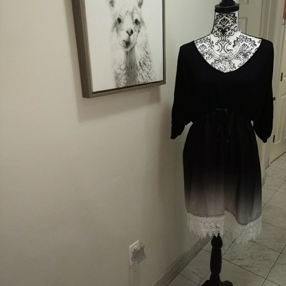 amzplus Dresses & Skirts - Amzplus Black Ombre Dress